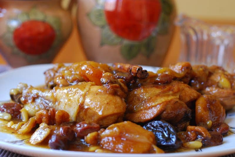 Pollo con Prunas y Albaricoques - Recetas Judias Pollo con Prunas y Albaricoques - Recetas Judias