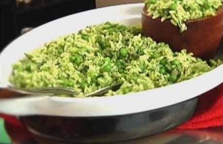 Arroz con Cilantro y Arvejas - Recetas Judias