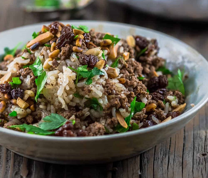 Jashu (Arroz con carne molida) - Recetas Judias