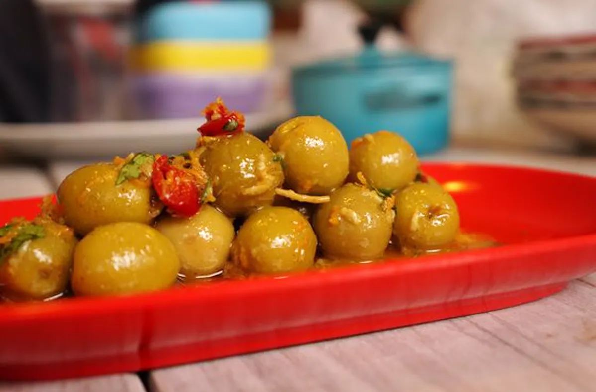 Aceitunas Aliñadas al estilo Marroquí - Recetas Judias